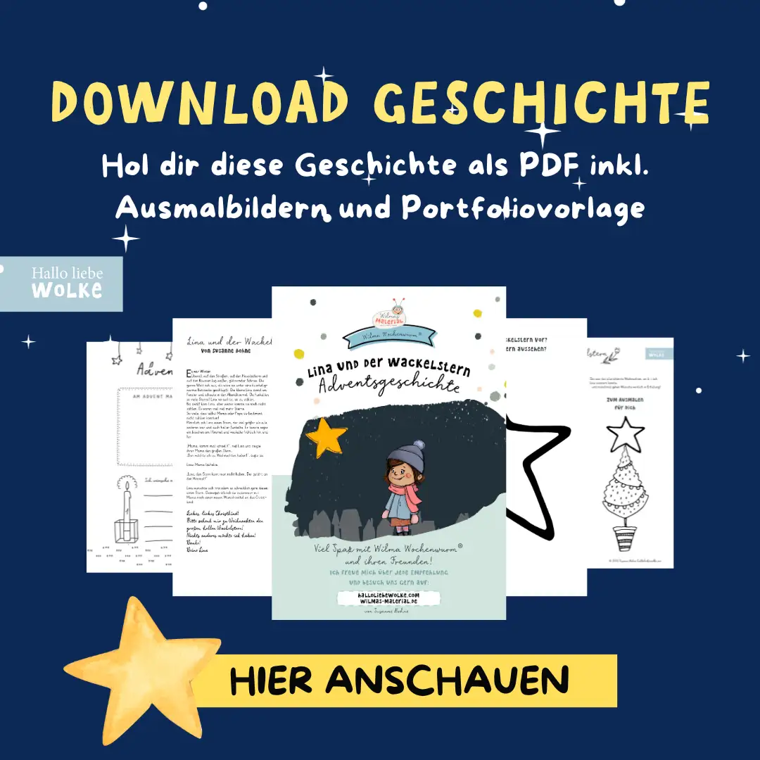 Adventsgeschichte Lina und der Wackelstern PDF Download Wilma Wochenwurm