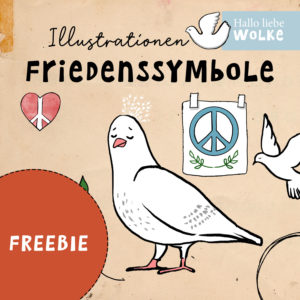 Cliparts Grafiken Illustrationen Friedenstaube Frieden Peace Taube Fritzi Wilma Wochenwurm Peacezeichen Friedenssymbole