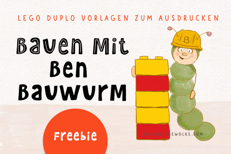 Lego Duplo Vorlagen zum Nachbauen kostenlos Freebie PDF Bauen m