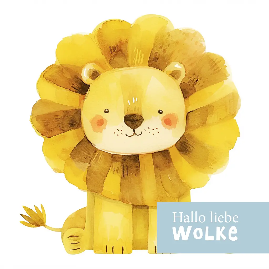 Löwe Löwenzahn Kindern erklären Lerngeschichte Hallo liebe Wolke