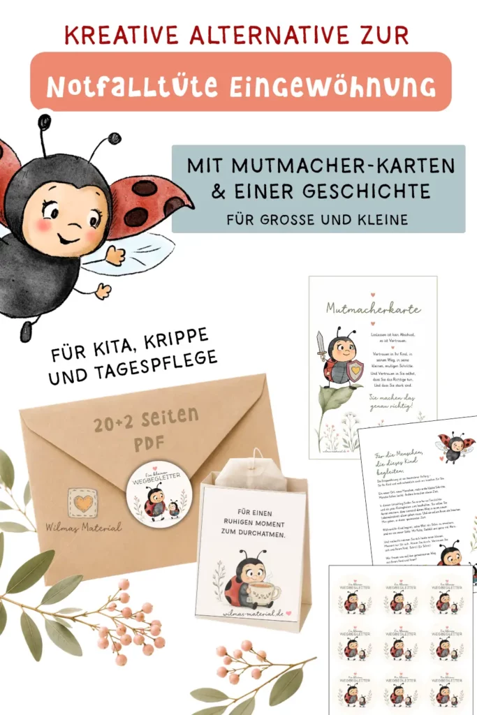 Notfalltüte Eingewöhnung für Eltern Geschenk von Wilmas Material