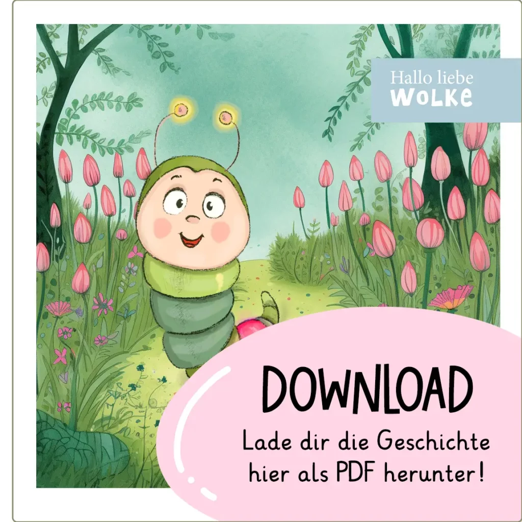 Sam Sorgenwürmchen Sorgenwurm Vorlesegeschichte Kita Kinder Kindergarten Grundschule Häkelanleitung Sorgenwurm PDF