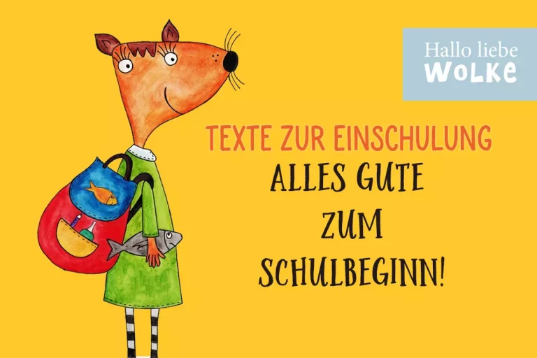 Texte zur Einschulung alles Gute zum Schulbeginn Schulstart Kinderbuch Sprüche Wilma Wochenwurm