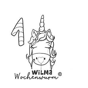 Wilma Wochenwurm Zahlen lernen 1