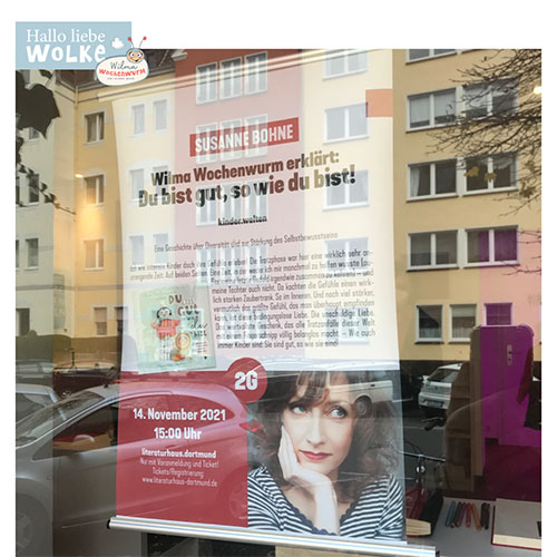 Wilma Wochenwurm auf dem LesArt.Festival Dortmund Plakat Kreuzviertel