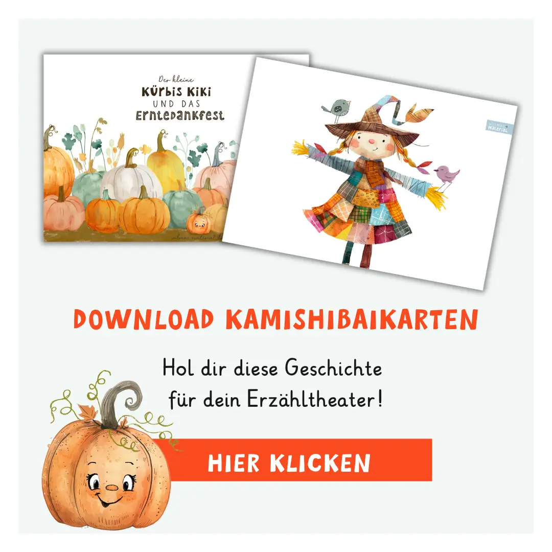 erntedank kindergarten geschichte Wilma wochenwurm Kiki Kürbis