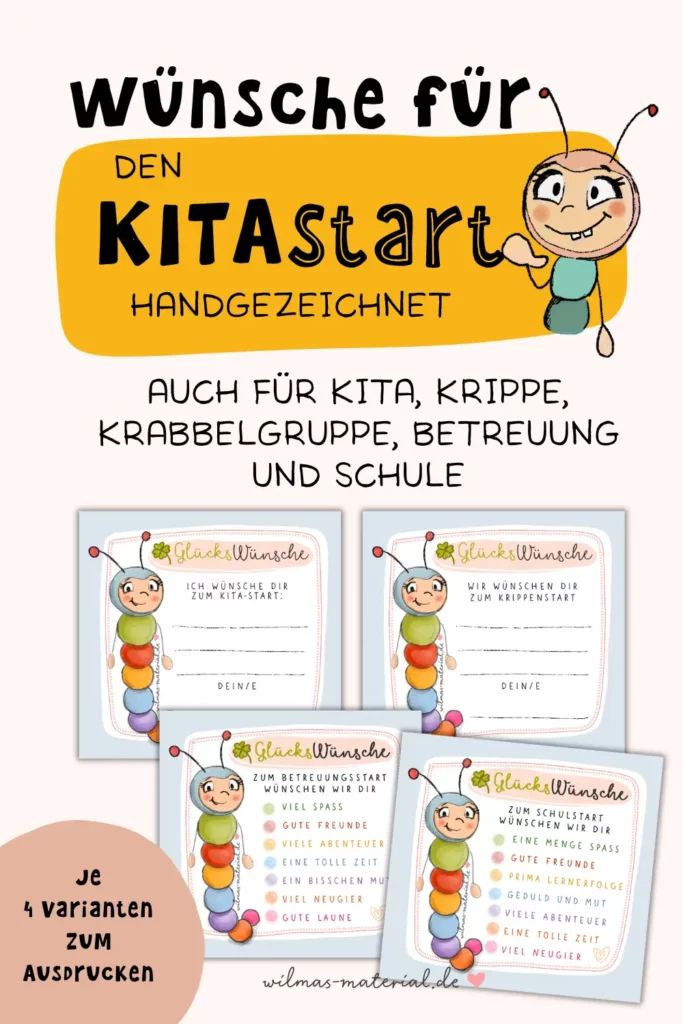 geschenk für kindergartenstart wünsche für ein kindergartenkind von wilmas material