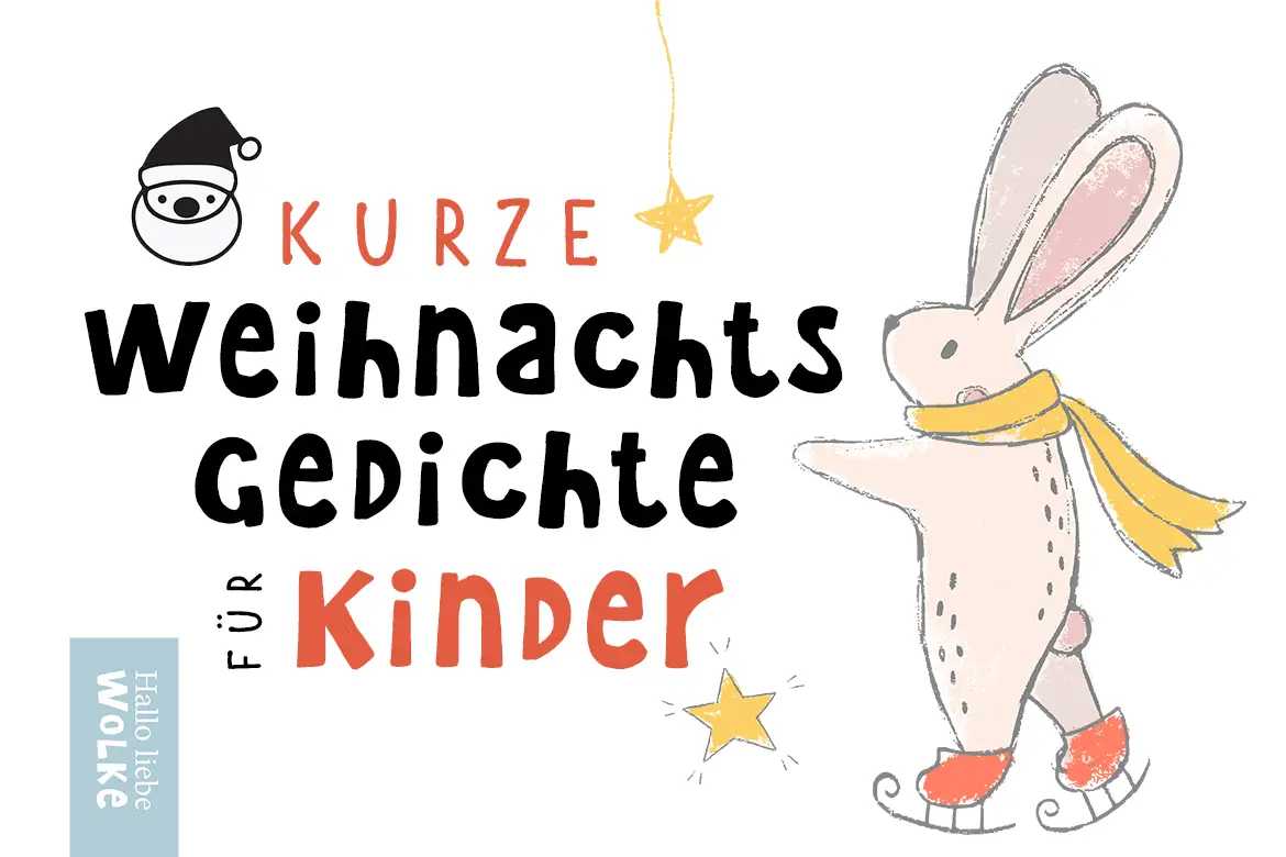 weihnachtsgedicht kurz kinder kindergarten wilma wochenwurm hallo liebe wolke